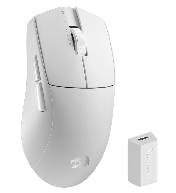 Souris sans fil gamer Redragon K1NG Standard 1K / Blanc