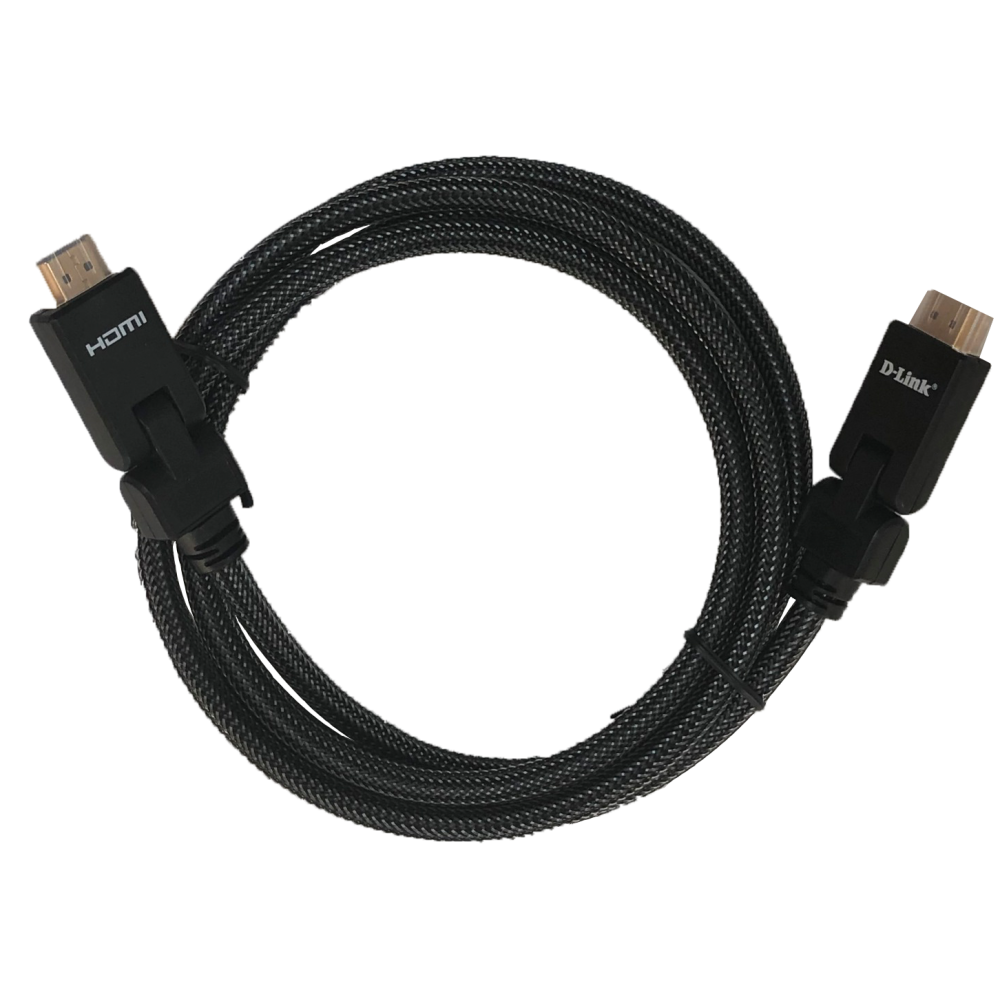 CABLE HDMI-HDMI 2.0 D-LINK Type A-A 180° 3m / Noir