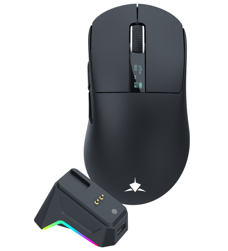 Souris Sans fil Gamer White Shark WGM-5023 GAWAIN / 12.000 DPI / BLACK