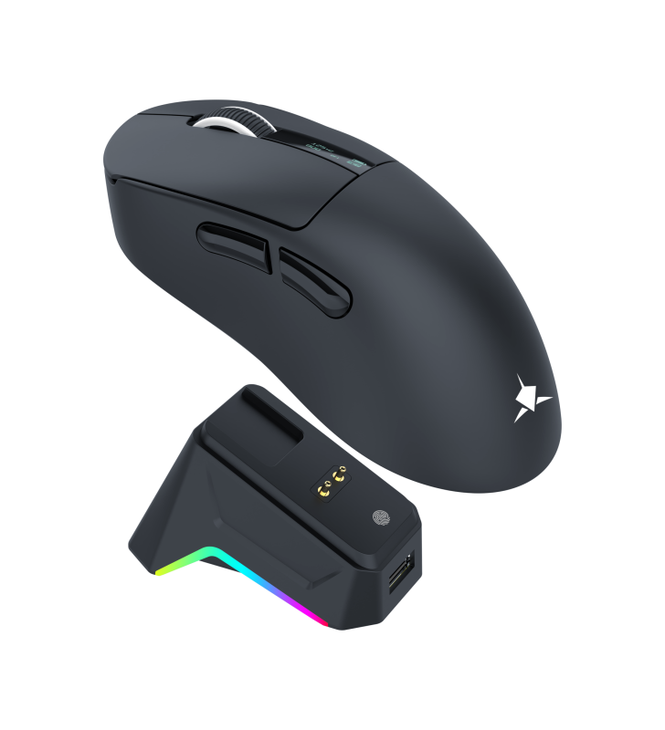 Souris Sans fil Gamer White Shark WGM-5023 GAWAIN / 12.000 DPI / BLACK