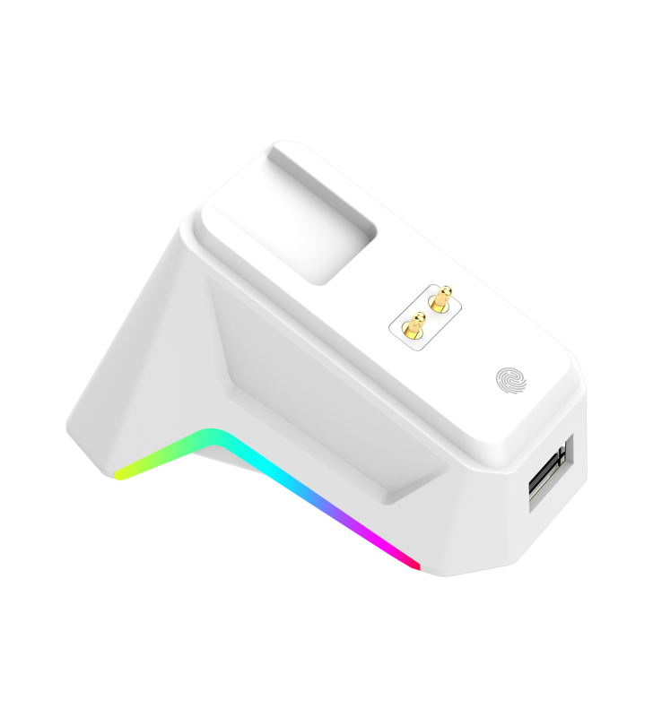 Souris Sans fil Gamer White Shark WGM-5023 GAWAIN / 12.000 DPI / WHITE