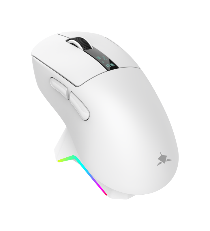 Souris Sans fil Gamer White Shark WGM-5023 GAWAIN / 12.000 DPI / WHITE