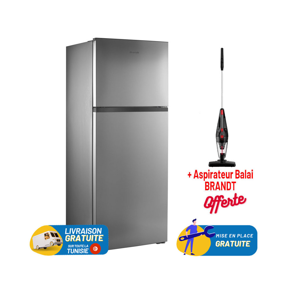 Réfrigérateur Brandt NoFrost / 500 L / Inox | Brandt Tunisie | Tunisianet