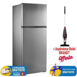 Réfrigérateur Brandt NoFrost BD6010NX / 449 L / Inox | Brandt Tunisie | Tunisianet