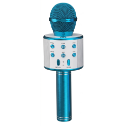 Microphone KARAOKE Bluetooth avec haut-parleur / Bleu