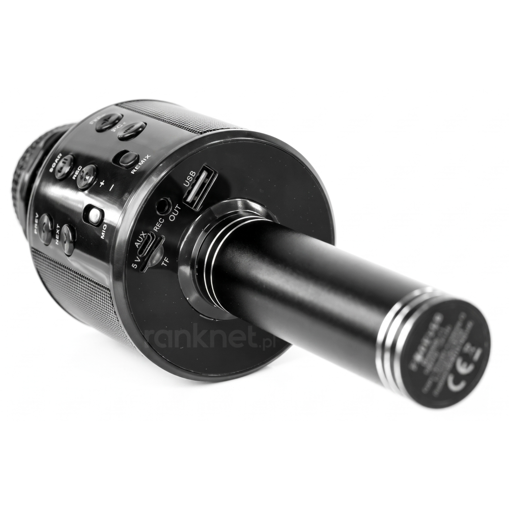 Microphone KARAOKE Bluetooth avec haut-parleur / Noir