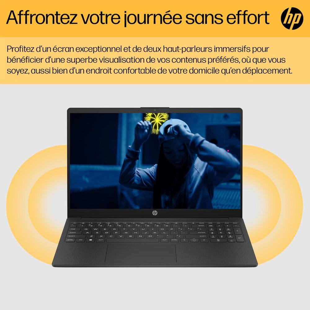 Pc Portable HP Laptop 15-fd0401nk / i3-1315U / 8 Go / 256 Go SSD / Gris foncé
