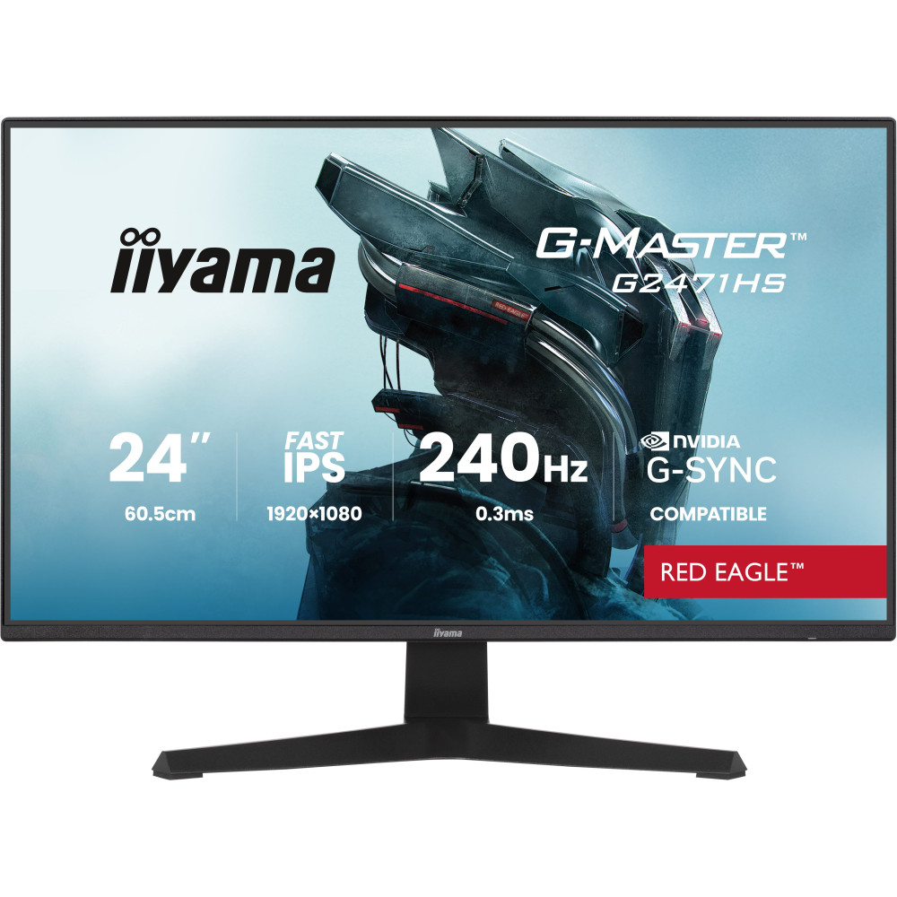 Écran IIYAMA GAMING G-MASTER 23.8" FHD 2400Hz IPS / 0,3ms 2HDMI/DP / 2x HAUT PARLEUR