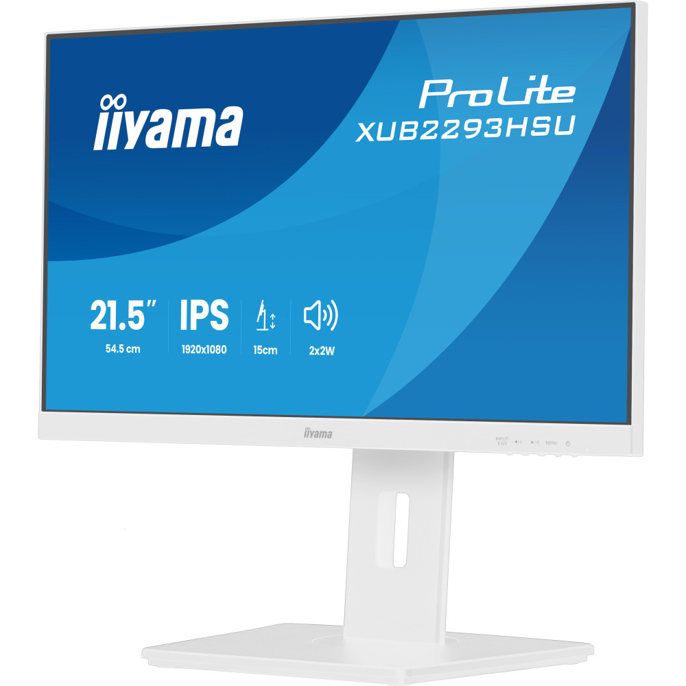 ÉCRAN IIYAMA XUB2293HSU-W7 21.5" 100Hz IPS HDMI/DP/HUB-USB PIVOTANT / HAUT PARLEUR