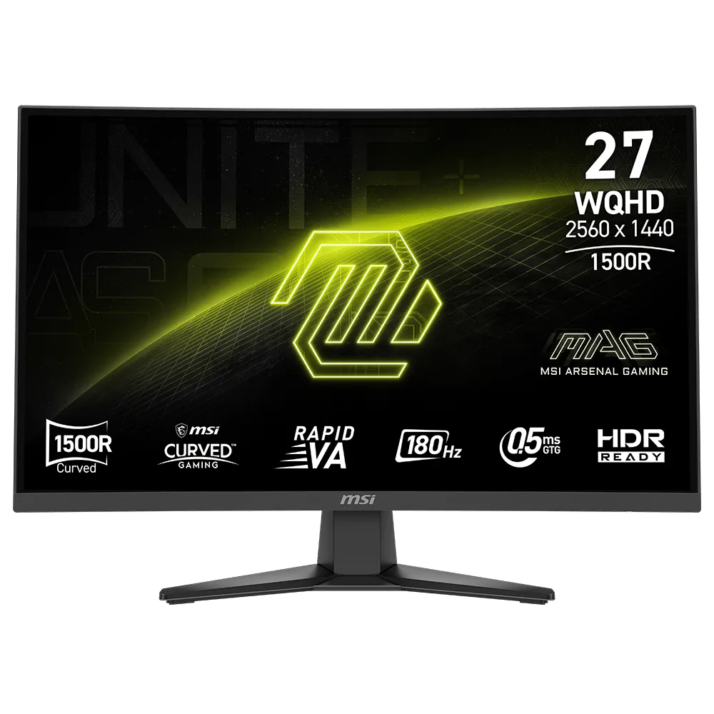 Écran Gaming MSI CURVED MAG 275CQF E18 27" WQHD 2K VA 180Hz 0.5ms 2HDMI/DP / Noir