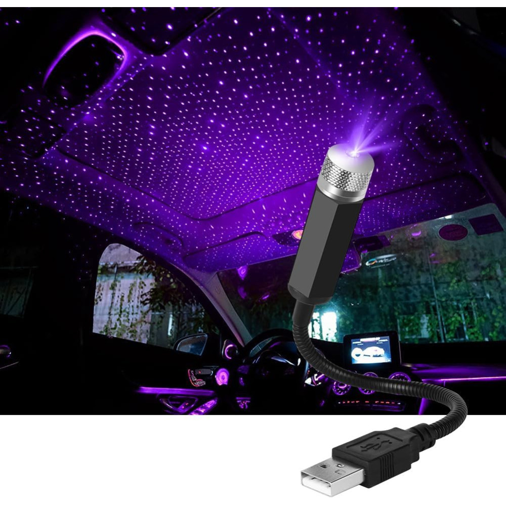 Lumière D’Ambiance LED Pour Voiture Effet Ciel Étoilé 360°