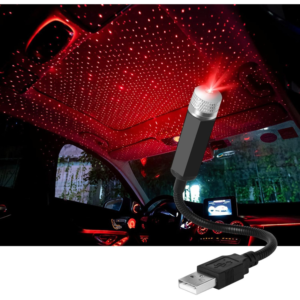 Lumière D’Ambiance LED Pour Voiture Effet Ciel Étoilé 360°