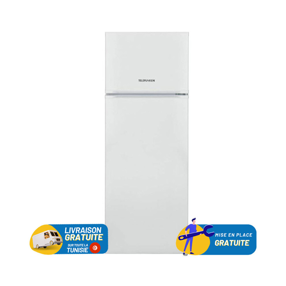 REFRIGERATEUR 2 PORTES TELEFUNKEN 213 LITRES BLANC
