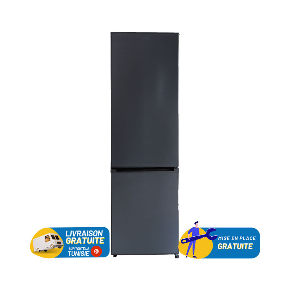 Réfrigérateur Combiné BIOLUX CB-36S 267L DeFrost - Gris