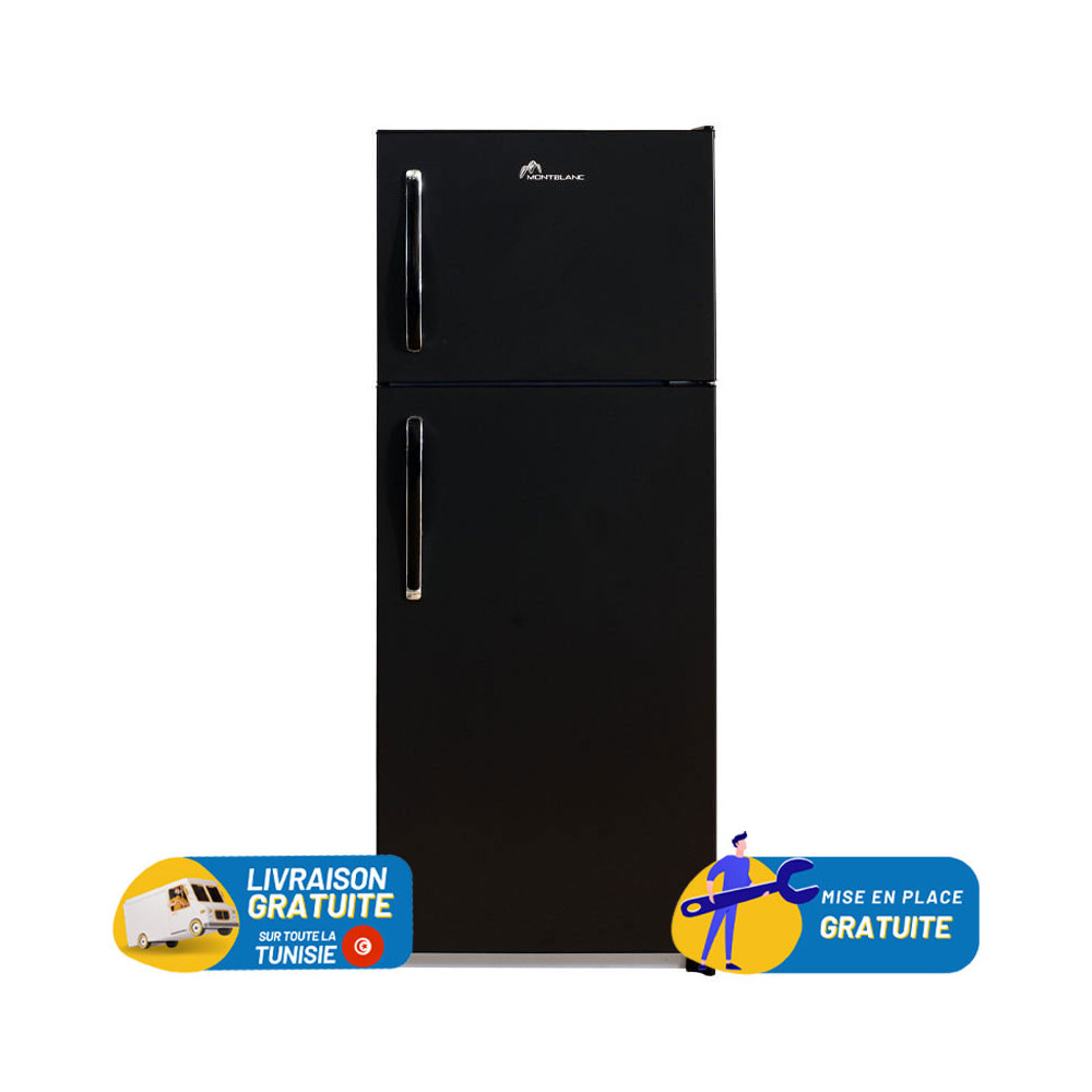 Réfrigérateur MontBlanc 435 Litres / De Frost / Noir Electrique