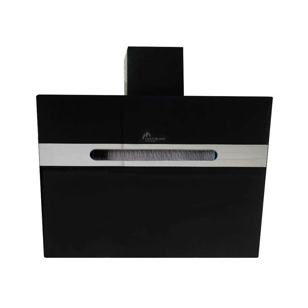 Hotte décorative MontBlanc 60cm / Noir et inox