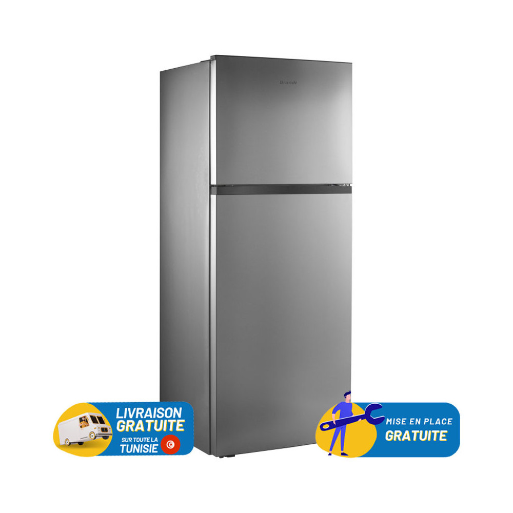 Réfrigérateur Brandt Double Portes DeFrost 531Litres / BDE6210BX / Inox