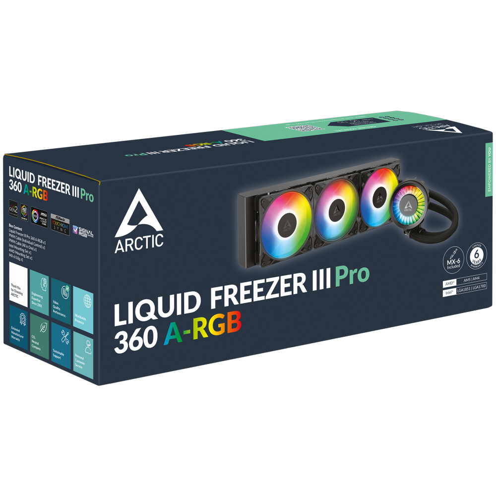 Watercooling AIO ARCTIC Liquid Freezer III Pro A-RGB / Black