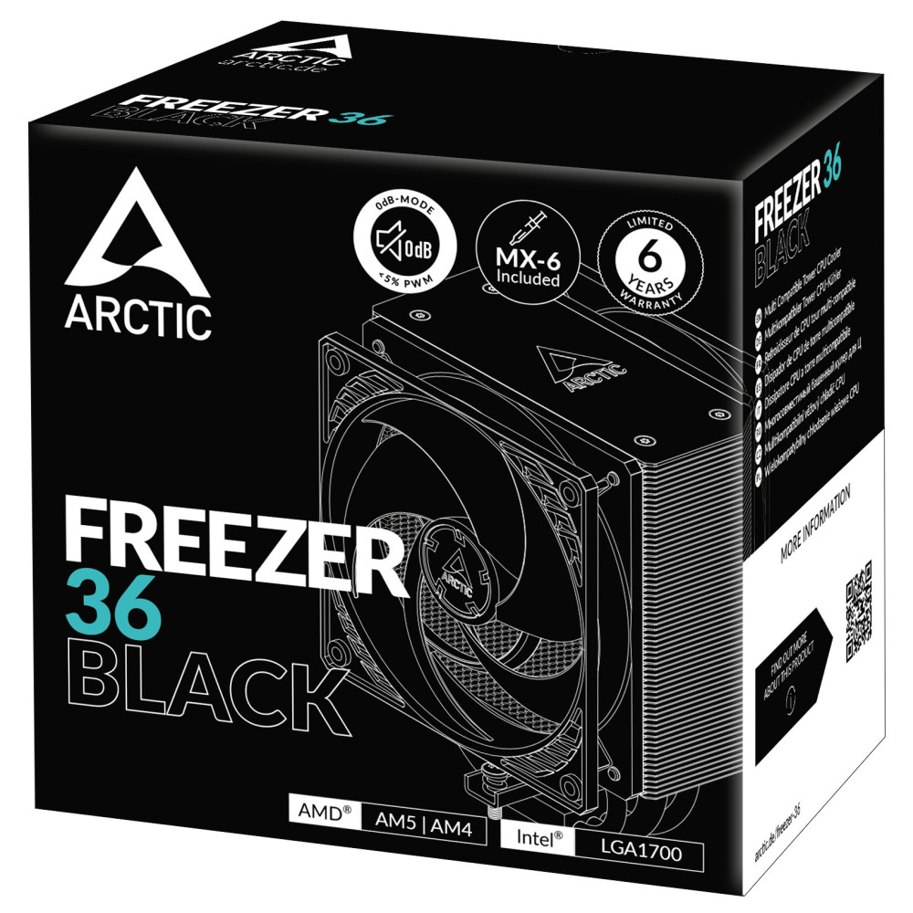 Refroidisseur de processeur Arctic Freezer 36 / Noir
