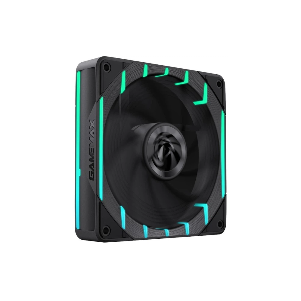 Ventilateur de boitier Gamemax Tornado T12 / RGB / 12cm / Noir