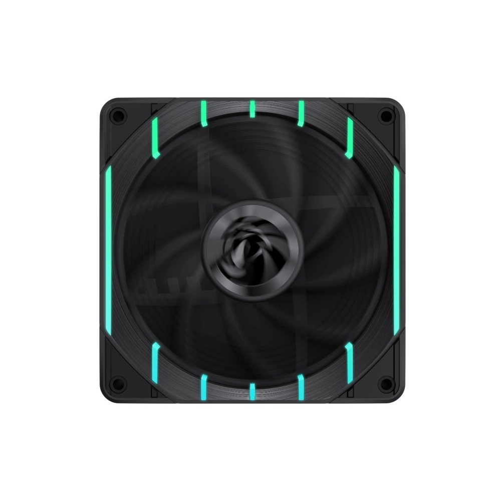 Ventilateur de boitier Gamemax Tornado T12 / RGB / 12cm / Noir