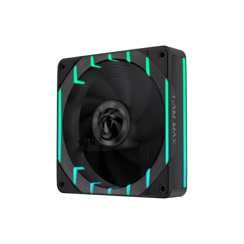 Ventilateur de boitier Gamemax Tornado T12 / RGB / 12cm / Noir