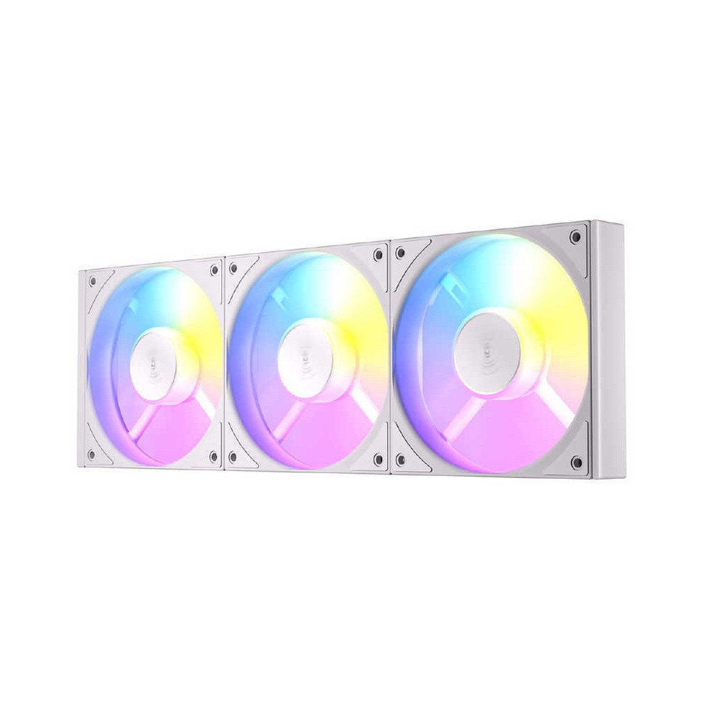 Lot de 3 Ventilateurs de boitier Antec Connect / 12cm / Blanc