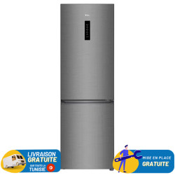REFRIGERATEUR TCL No Frost COMBINE 318 Litres INOX / Avec Afficheur + Friteuse LUXELL OFFERTE