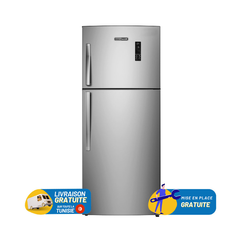 Réfrigérateur Maxwell Double Portes INVERTER NoFrost 580 Litres / MAX-RDNF580AIS / INOX