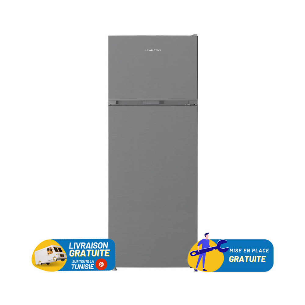 REFRIGERATEUR ARISTON No Frost INVERTER Double Portes 455 Litres / INOX