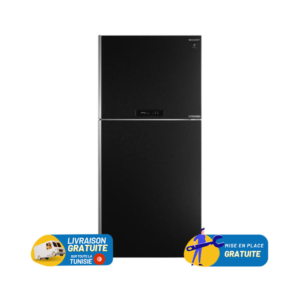 Réfrigérateurs SHARP No Frost INVERTER Double Portes 630 Litres / Noir