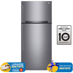 Réfrigérateur Inverter LG GN-H702HLHL No Frost 506L | LG Tunisie | Tunisianet