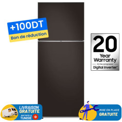 Réfrigérateur Samsung RT42 No Forst INVERTER Double Portes 415 Litres Charbon
