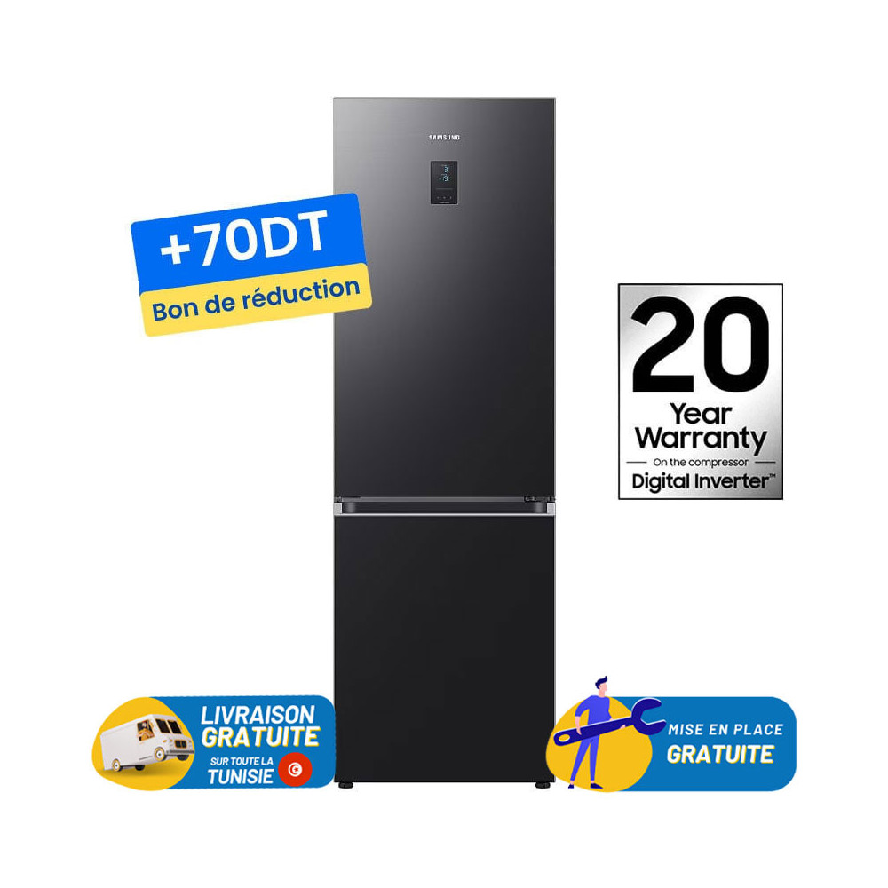 Réfrigérateur SAMSUNG No Frost INVERTER Combiné 340 Litres