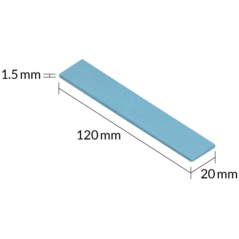 Lot de 4 Pads Thermiques Arctic TP-3 / 120 x 20 x 1.5mm / Bleu