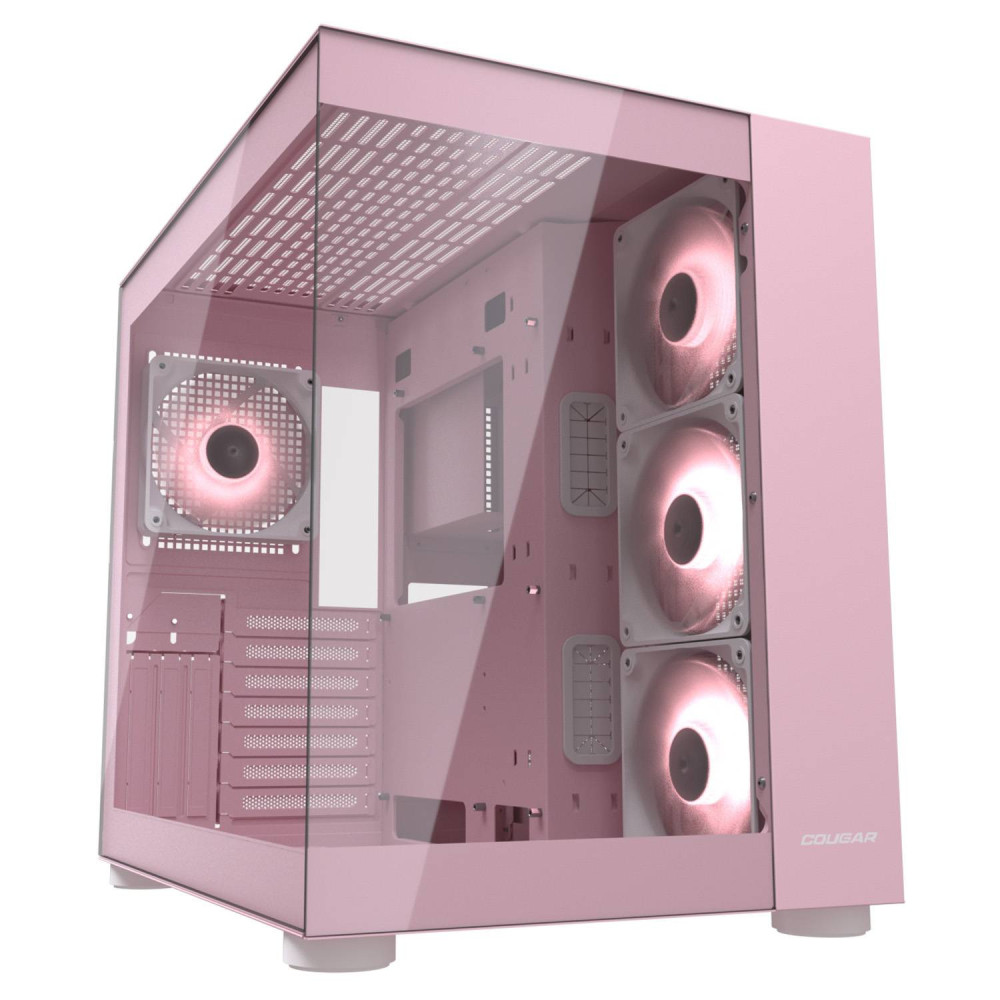 Boîtier Gamer Moyen Tour ATX Cougar FV150 RGB avec panneaux vitrés / Rose