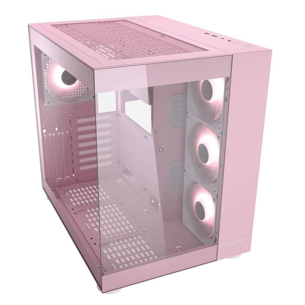 Boîtier Gamer Moyen Tour ATX Cougar FV150 RGB avec panneaux vitrés / Rose