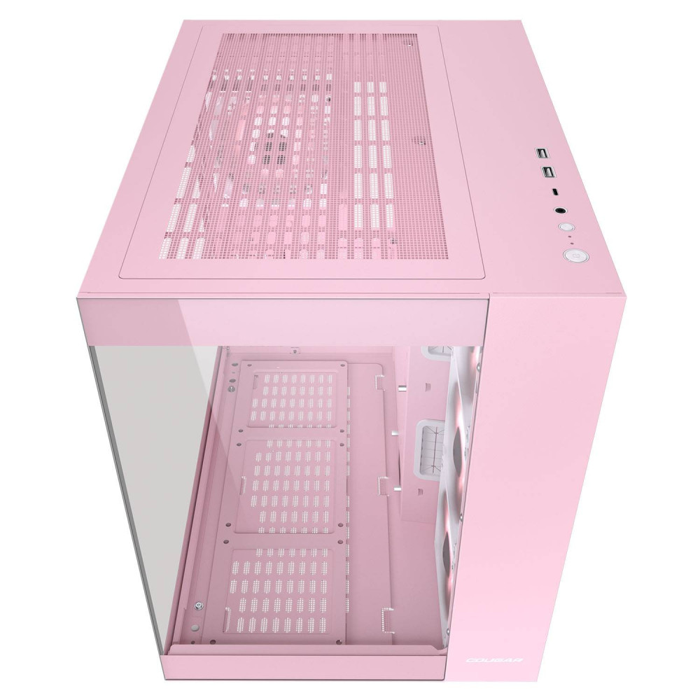 Boîtier Gamer Moyen Tour ATX Cougar FV150 RGB avec panneaux vitrés / Rose