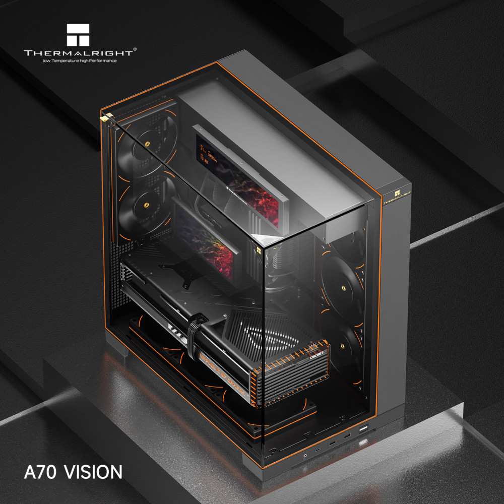 Boitier Moyen Tour ATX Thermalright A70 Vision RGB avec panneaux vitrés / Noir