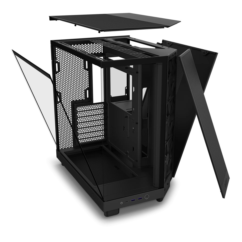 Boitier Moyen Tour ATX NZXT H6 Flow avec panneaux vitrés / Noir