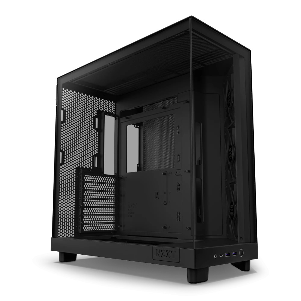 Boitier Moyen Tour ATX NZXT H6 Flow avec panneaux vitrés / Noir