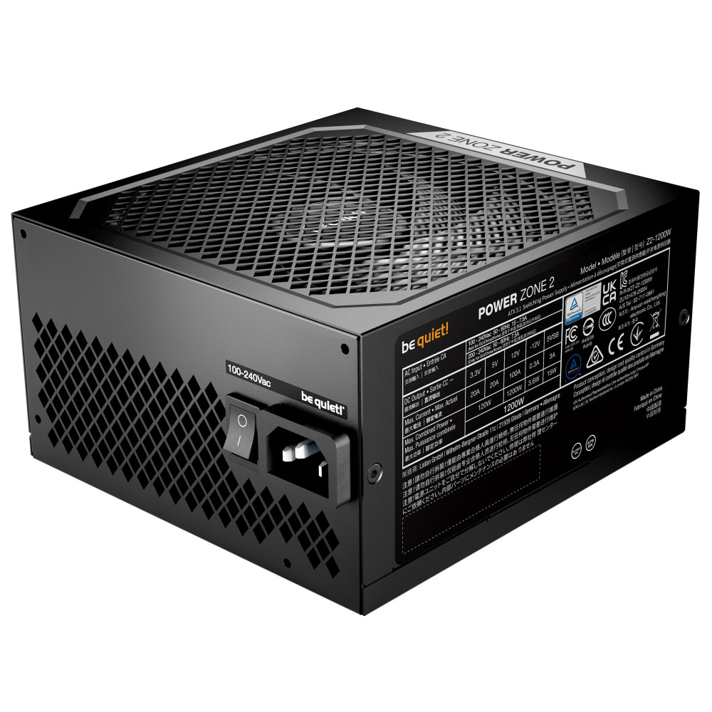 Alimentation ATX be quiet! Power Zone 2 - 1200W / Noir