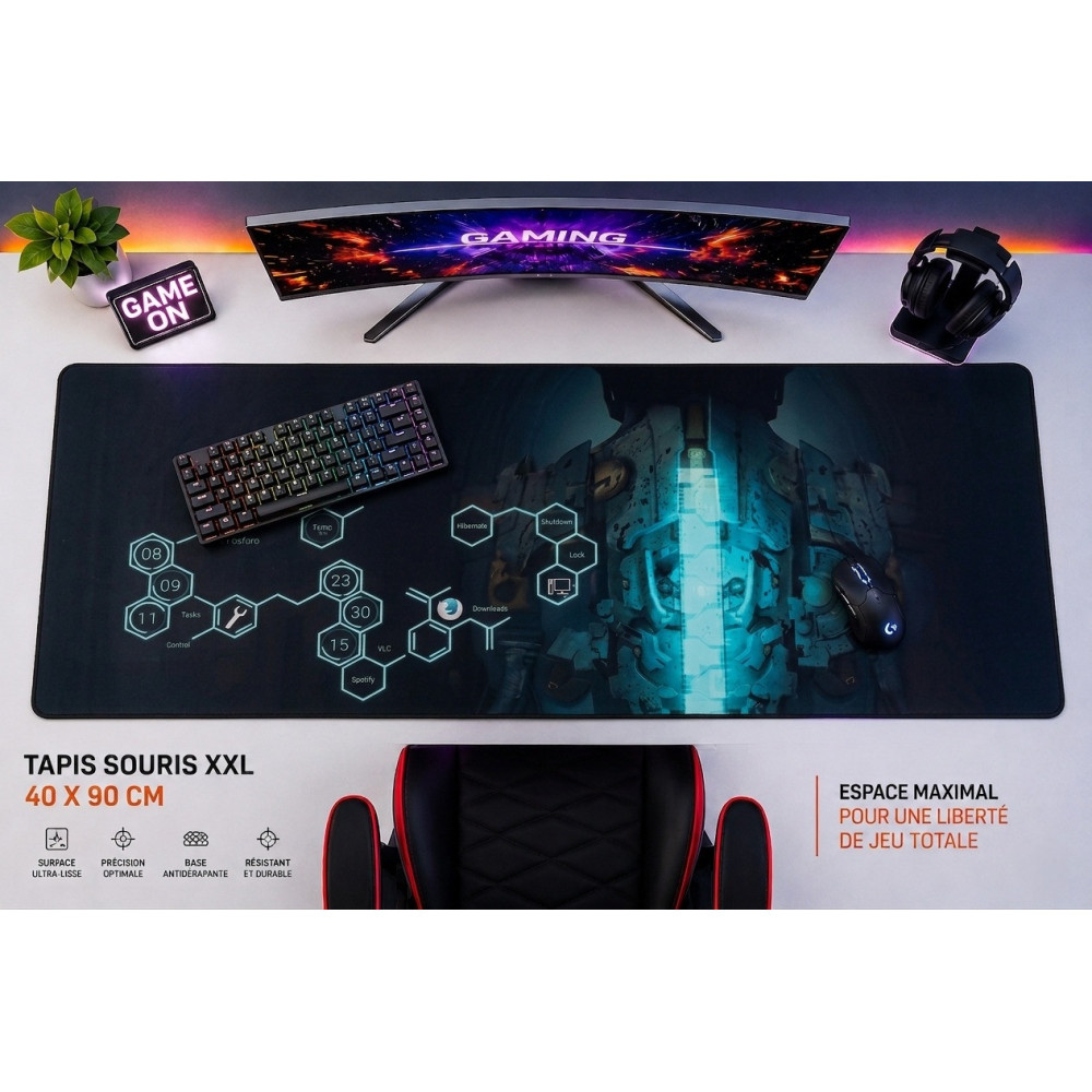 TAPIS DE SOURIS GAMING XXL 40X90 DEAD SPACE