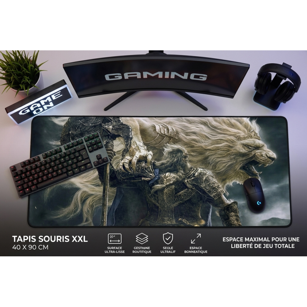 TAPIS DE SOURIS GAMING XXL 40X90 Elden Ring - Godfrey & Serosh
