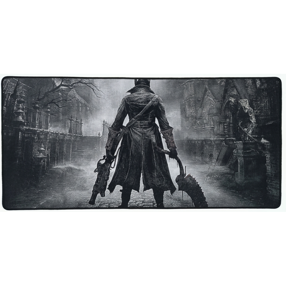 TAPIS DE SOURIS GAMING XXL 40X90 Bloodborne - Yharnam Hunter Edition