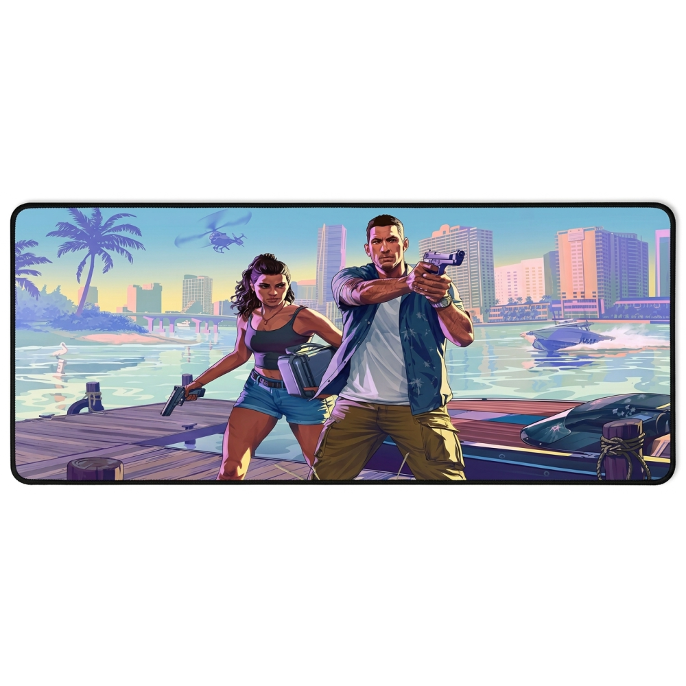 TAPIS DE SOURIS GAMING XXL 40X90 Grand Theft Auto GTA 6