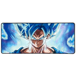 TAPIS DE SOURIS GAMING XXL 40X90 Dragon Ball - Goku Super Saiyan Blue