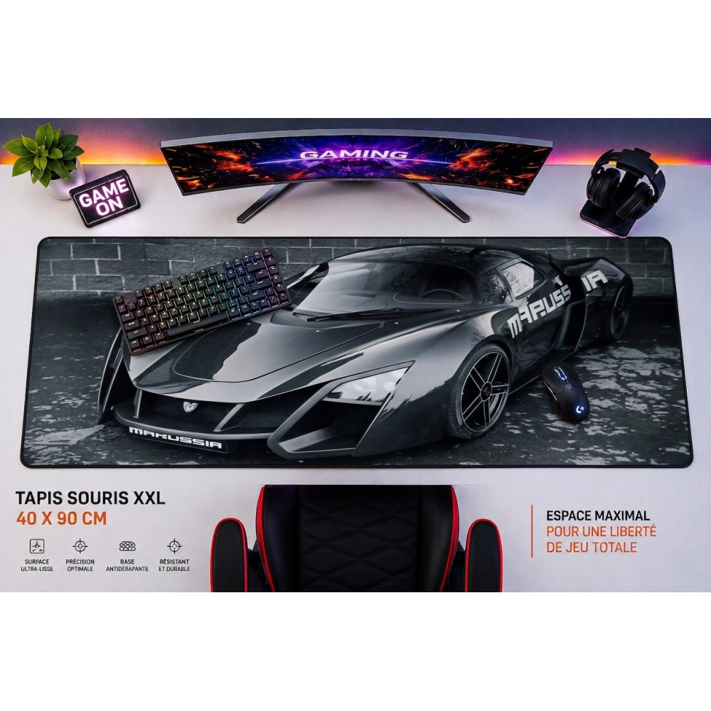 TAPIS DE SOURIS GAMING XXL 40X90 Marussia B2