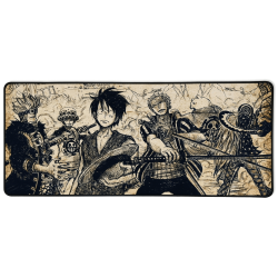 TAPIS DE SOURIS GAMING XXL 40X90 One Piece / Sketch Vintage Edition