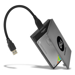 BOITIER externe/adaptateur USB 3.0 AXAGON ADSA-AS6-S-ATA 2.5" / GRIS